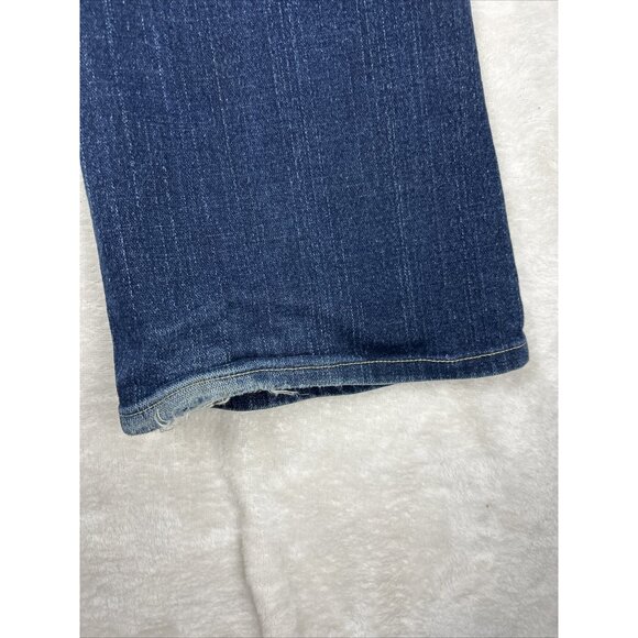 Vintage True Religion Jeans Womens Size 32 Made In USA Leather Patch Dark Blue - Picture 15 of 15